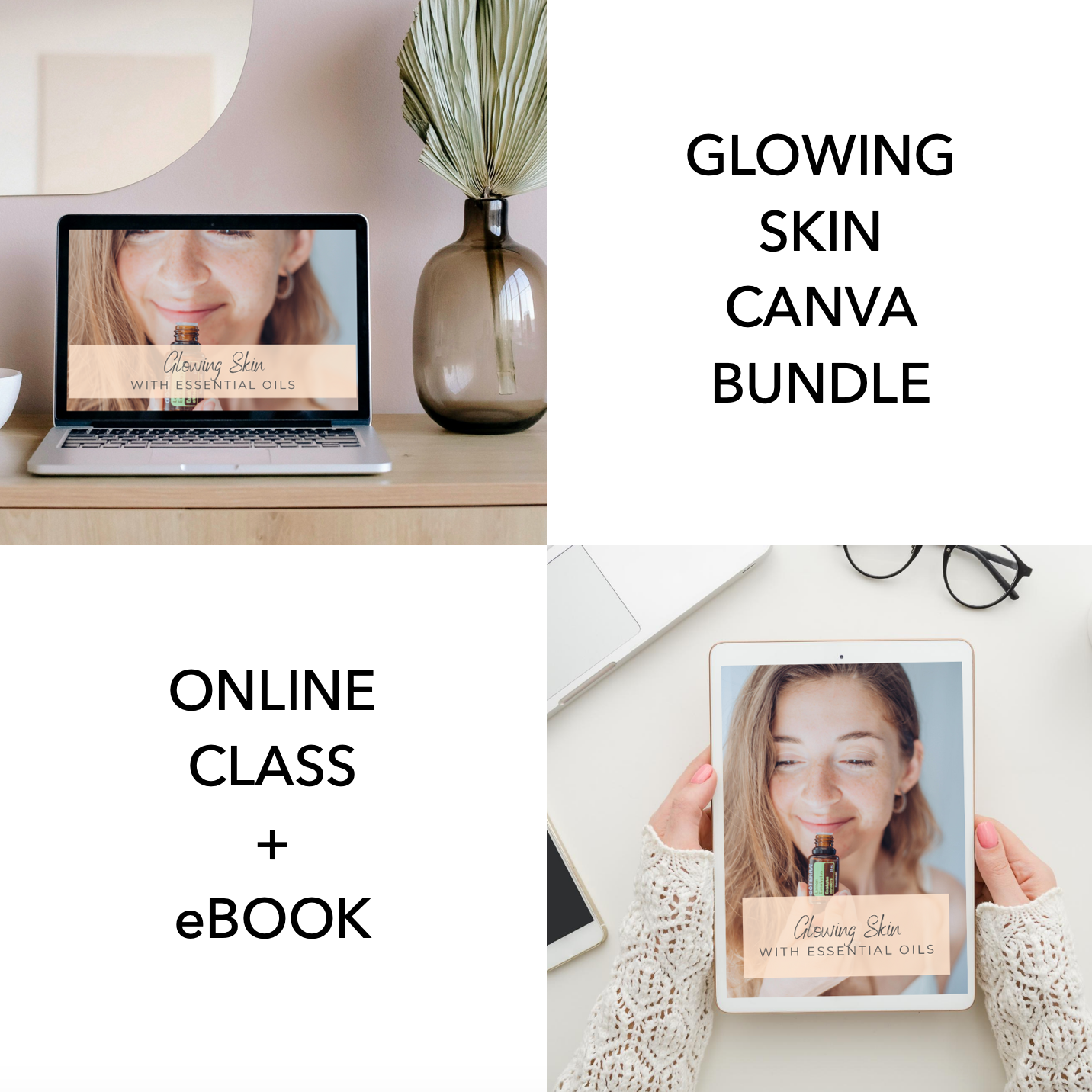 BUNDLE - Glowing Skin with Essential Oils Online Class + eBOOK